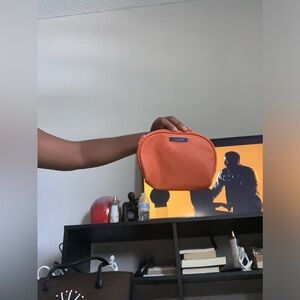 TAHARI Orange Make Up Bag